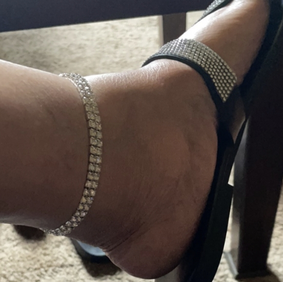 Silver Crystal Rhinestone Bracelet From Dance to Fitness Bikini to Beach Jewelry - Picture 4 of 8